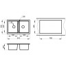Кухонная мойка GRANULA GR-8101 арктик (белый) 8101 APKTIK